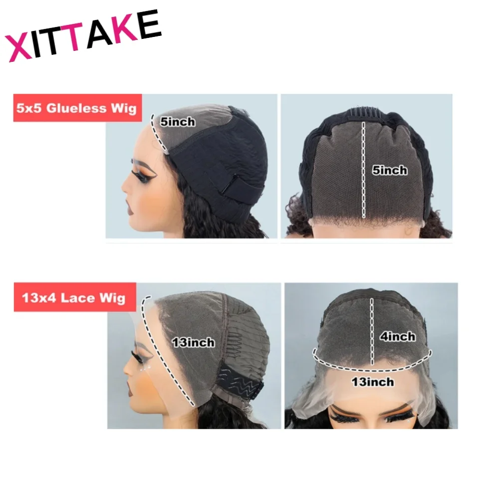 縮れ毛ストレート人毛ウィッグ 13x4 レースフロント人毛ウィッグ 女性用 100%人毛 ウェアアンドゴー グルーレスウィッグ 生え際処理済み