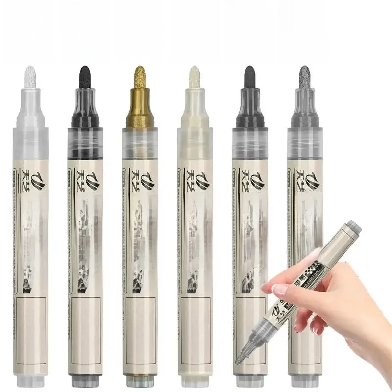 Stylo de peinture de retouche de voiture universel moto vélo pneu Graffiti marqueur de peinture lettre réparation outil de réparation polyvalent de rayures de voiture