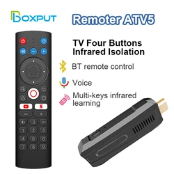Boxput Remoter ATV5 BT Voice Remote Control with IR Learning Function Dedicated Remoter for IATV R3TV Stick IATV R5 TV Box Smart