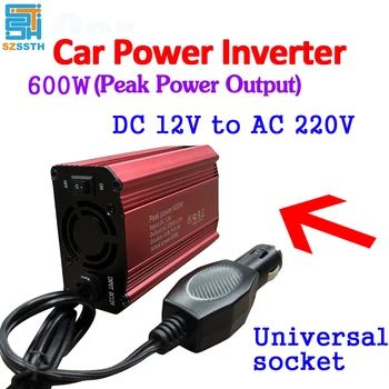 차량용 인버터 사인파 변환기, 태양 에너지 배터리 전압 변압기, 12V ~ 220V, 110V, 300W, 600W, 50Hz, 60Hz