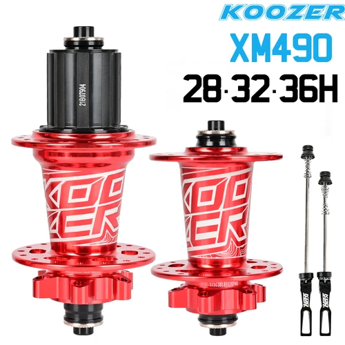 Bujes de bicicleta Koozer, rodamiento sellado, buje de bicicleta de montaña QR a 28 32 36 agujeros, freno de disco para K7 HG SX NX XD MS 12S PRO7