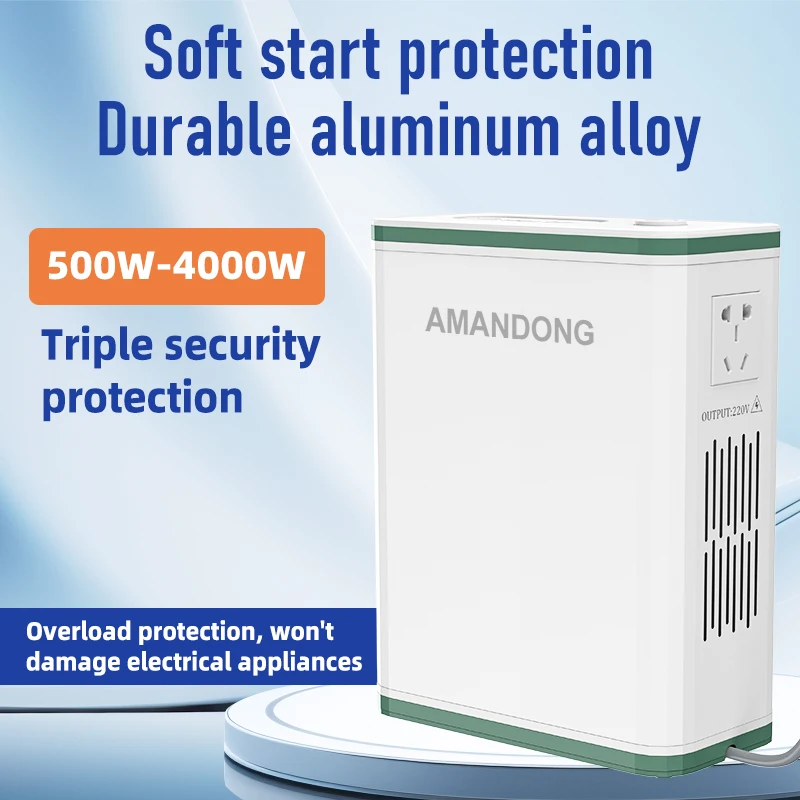 

MANDONG 3000W High-Power Voltage Converter (110V/220V Step-Up/Step-Down Converter) - US, UK, Japan, and European Plugs Available