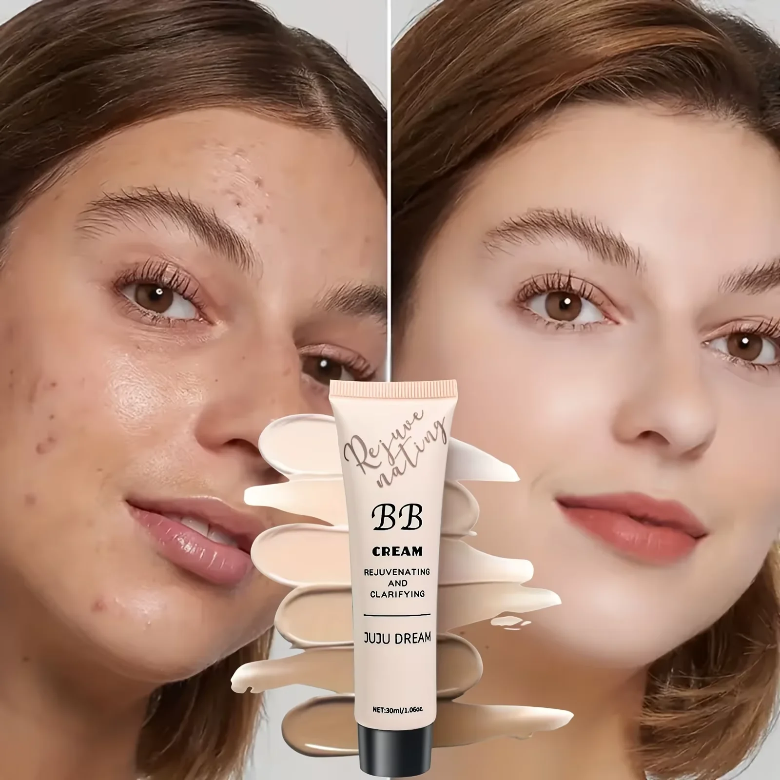 BB Cream, Crema Aislante, Base Líquida, Hidratante, Control de Grasa, Maquillaje de Larga Duración, Leche, Piel Seca, Unisex, Sin Polvo
