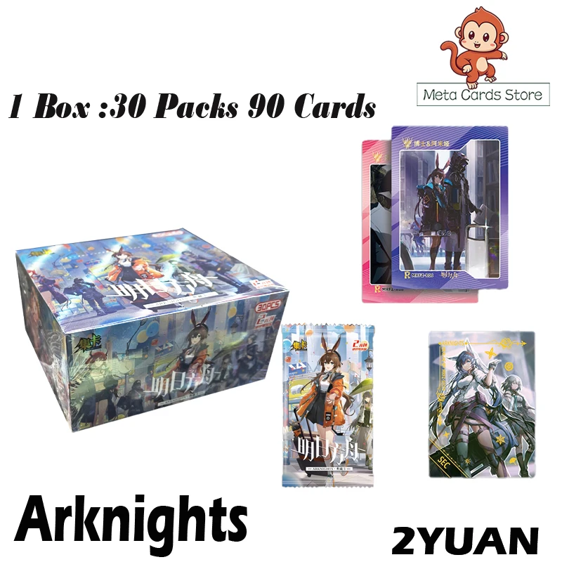 Arknights 카드 2 YUAN 취미 컬렉션 카드, Doujin 부스터 박스, 소녀 파티 애니메이션 희귀 카드, 어린이 장난감 선물