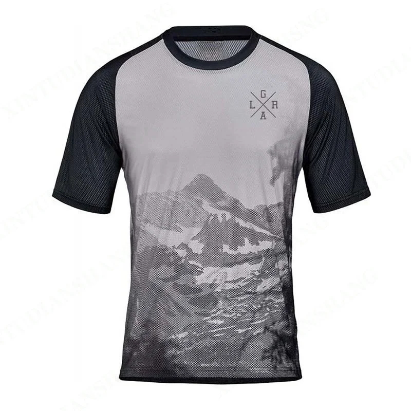 Loose rider bike short-sleeved Jersey cross-country motorcycle sportswear MTB Enduro shirt Downhill Shill jersey