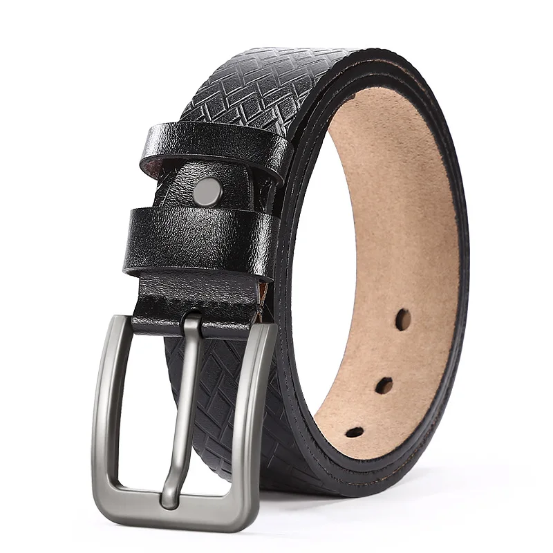 

Fashion Simple Needle Buckle Belt Faux Leather Men's Belt with Jeans Pants Business Men's Belt