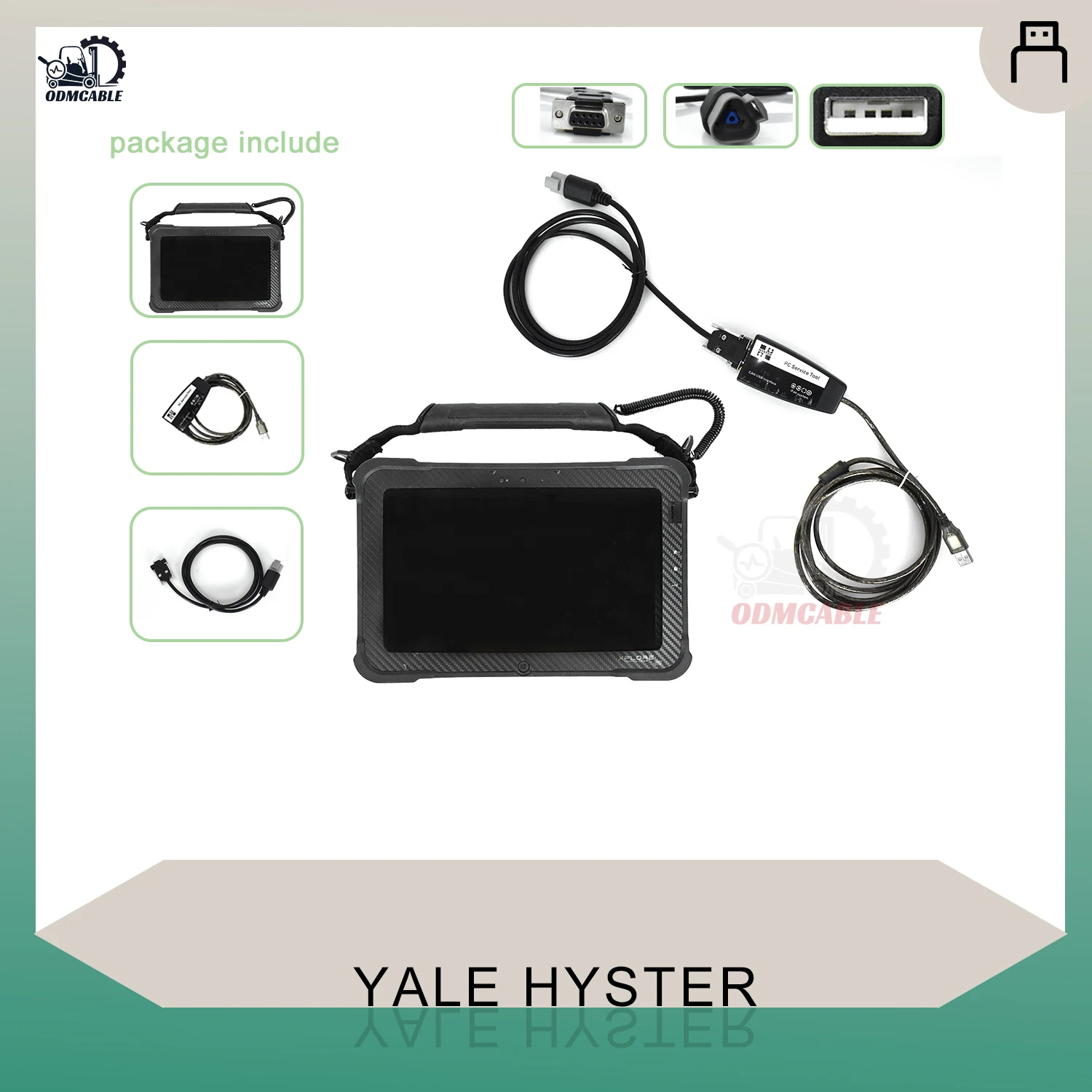 Ifak Can Usb Adapter Forklift Interface Yale Hyster Pc Service Tools Auto Lift Diagnostic Scanner Tool+ xplore tablet