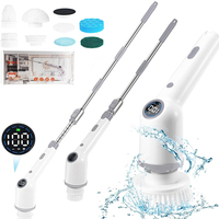 Electric Cleaning Brush Cordless Handheld Shower Scrubber Spin Cleaner Multifunctional Cleaner with 9Pcs Heads Bathroom Kitchen