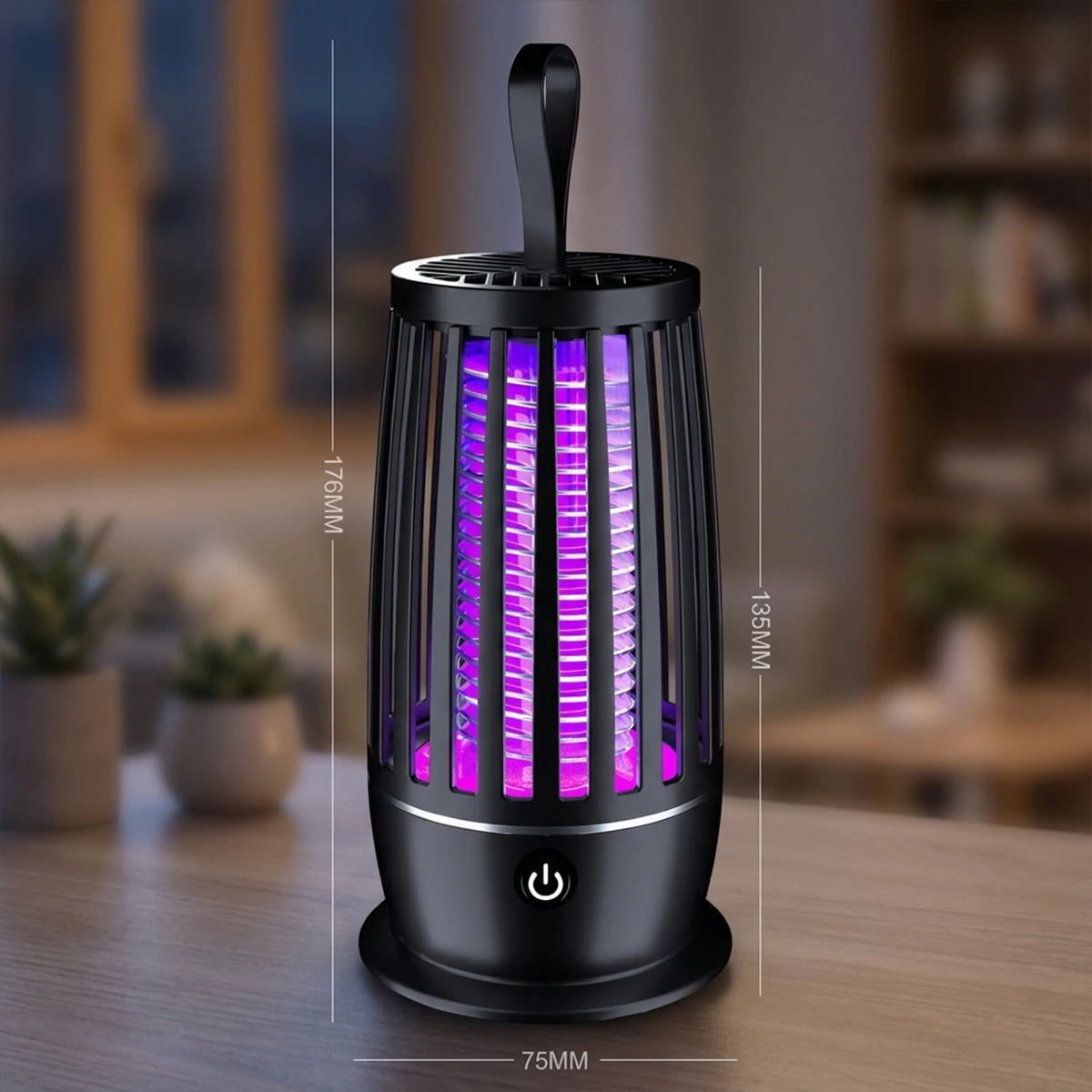 Elektrische Mückenvernichterlampe 2-in-1 UV-Mückenvernichter Leise Nachtlicht Steck-/USB-Aufladbare Outdoor-Mückenvernichterlampe – Detail 8