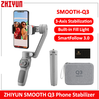 ZHIYUN SMOOTH Q3 Portable Phone Gimbal 3-Axis Handheld  Stabilizer for iPhone 14 pro max/Xiaomi/Huawei