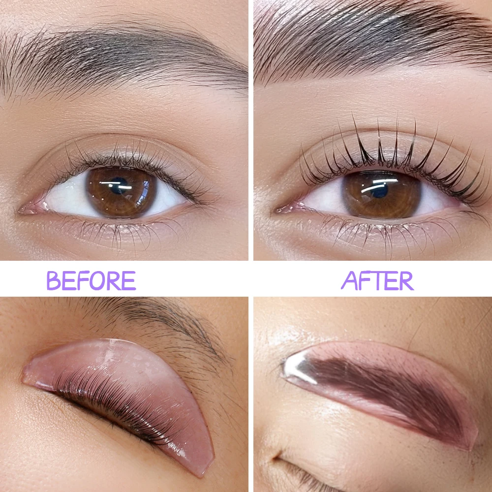 1 Para Wielorazowych Podkładek do Liftingu Rzęs, Ultracienkie Miękkie Osłonki do Liftingu Rzęs do Trwałej lub Koloryzacji Rzęs