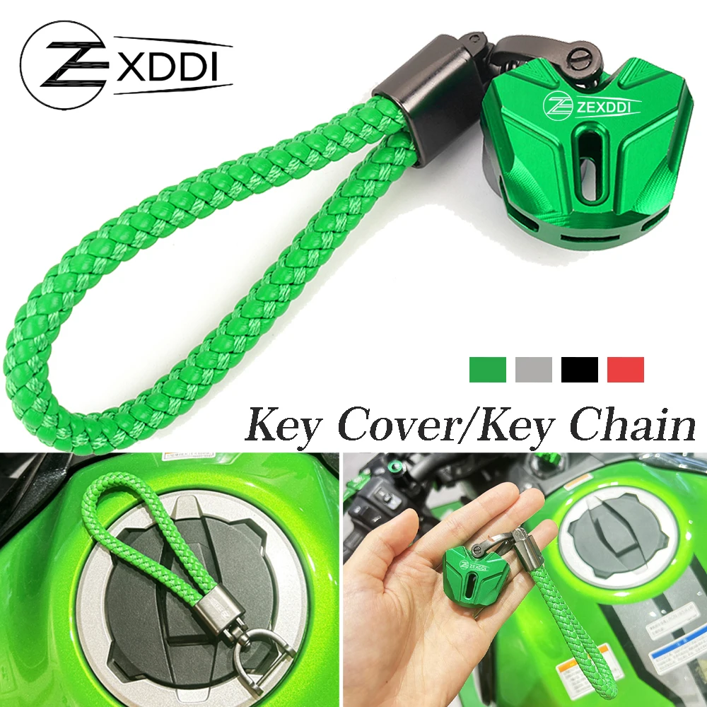 

ZEXDDI Key Cover Key Ring Fit For Kawasaki Z900 Z900RS Z900SE Z 900 RS SE 2017-2023 2024 CNC Motorcycle Key Case Shell Key Chain