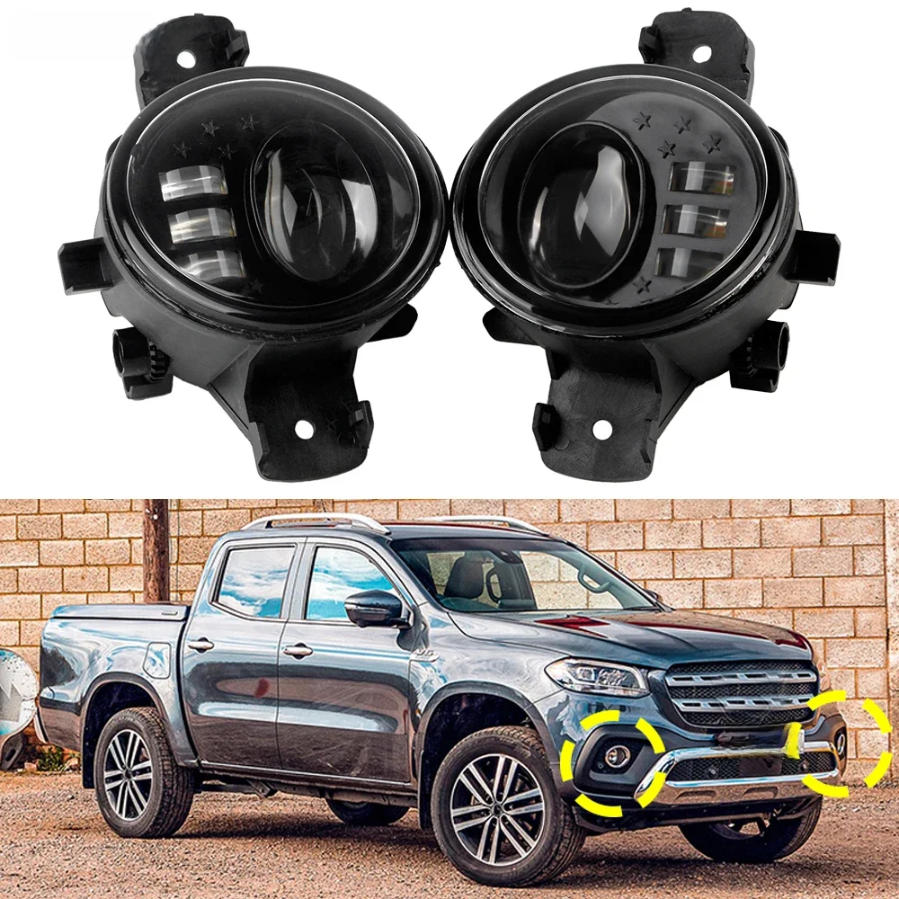 2X30W samochód lewy + prawy obiektyw LED światła przeciwmgielne DRL H11 dla Mercedes Benz klasy X (W470) X350d X200 X220d X250d 2017 2018 2019 2020 — 2