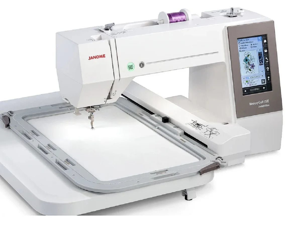 100%NEW FOR MC550E - Memory Craft Embroidery Machine + Wide Table + Embroidery Editor