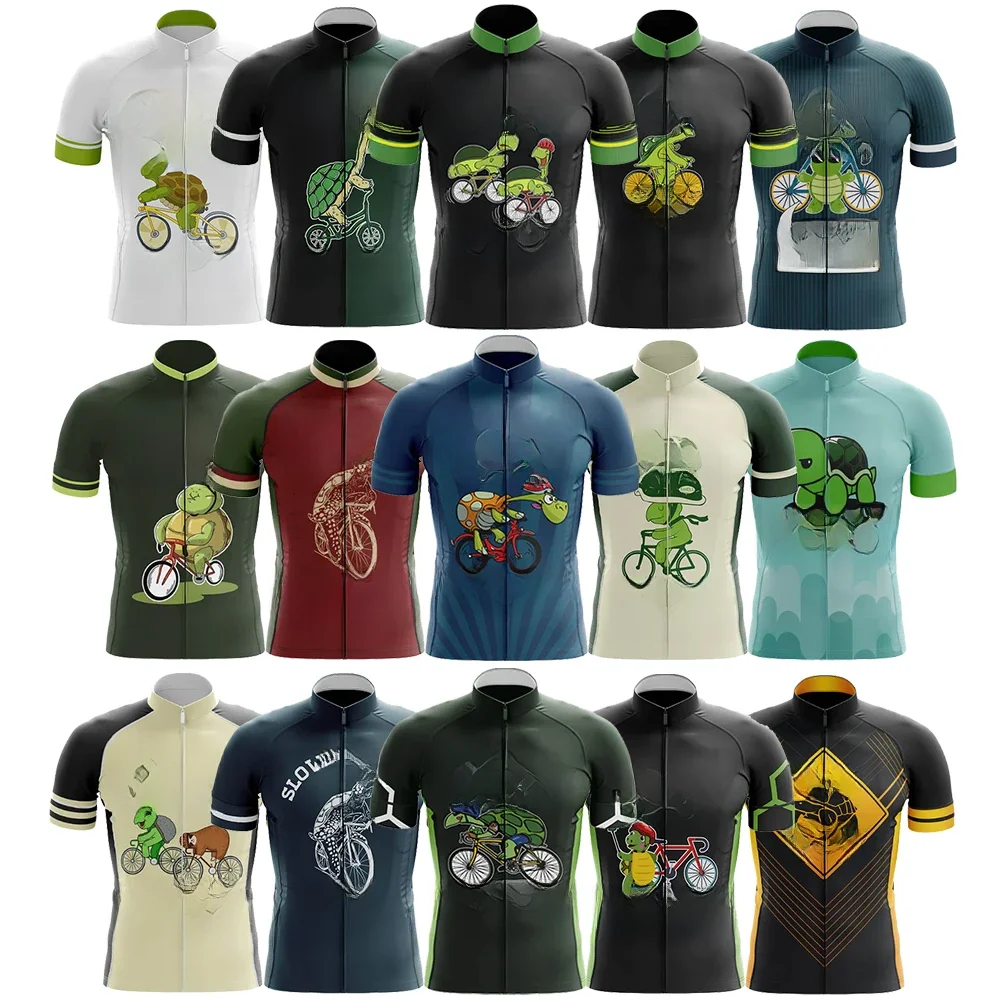 AliExpress Bouygues Turtle Cycling Team Cycling Jersey for Men Short Sleeve Reflective MTB Maillot Downhill Pro Team Mountain Bicycle Clothing New