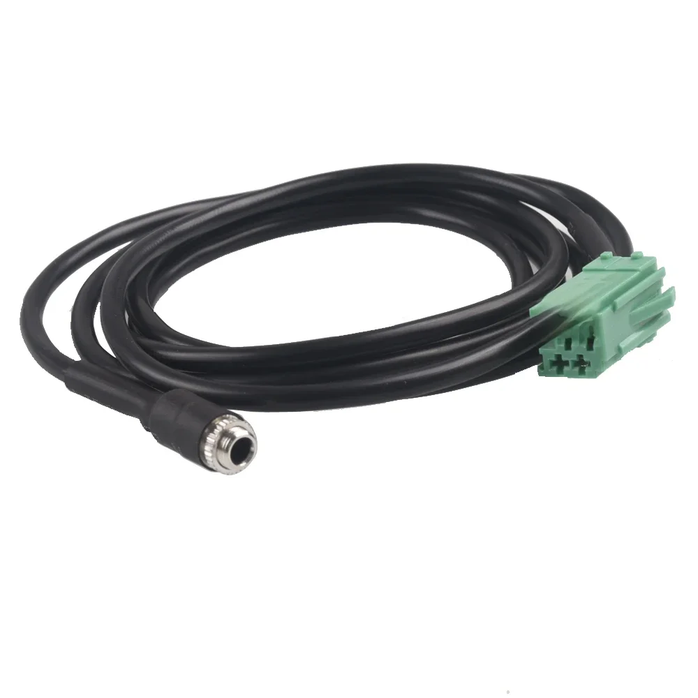 Adapter kabla Aux Mini ISO 3,5 mm żeński kabel typu jack do Renault Clio Megane Scenic 2005-2012 Radio odtwarzacz CD — zdjęcie 2