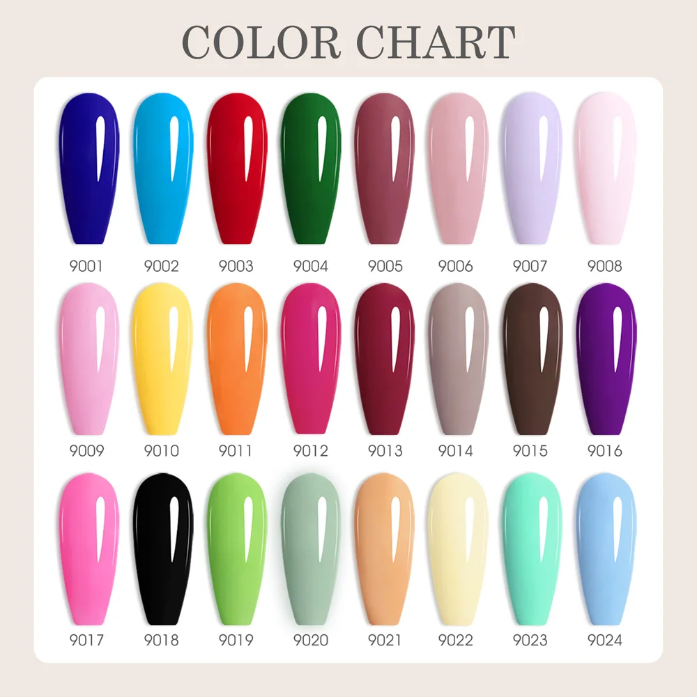 CANNI Schwarzer UV-Gel Nagellack # 9018 9ml Soak-Off LED Nagellack Langanhaltend Hochpigmentiert Hervorragende Deckkraft Nagellack EU-Formel – Detail 2