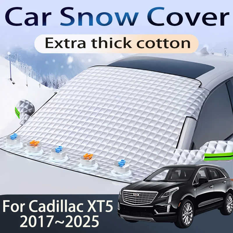 Car Cover For Cadillac XT5 2017~2025 2018 2019 Front Windshield Snow Ice Shield Protector Window Shade Cover Exterior Accessorie