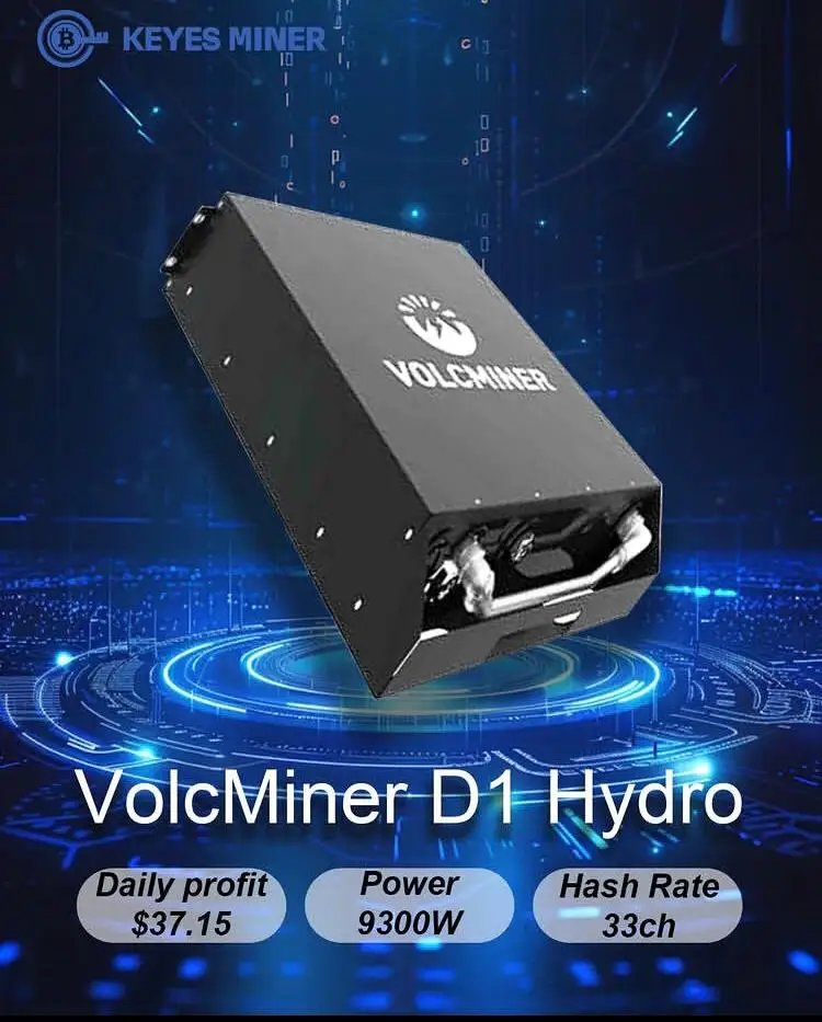 

AJ Best Crypto Miner Brand New VolcMiner D1 Hydro 33G 33Gh s Scrypt Algorithm DOGE Dogecoin and LTC Litecoin 9300W