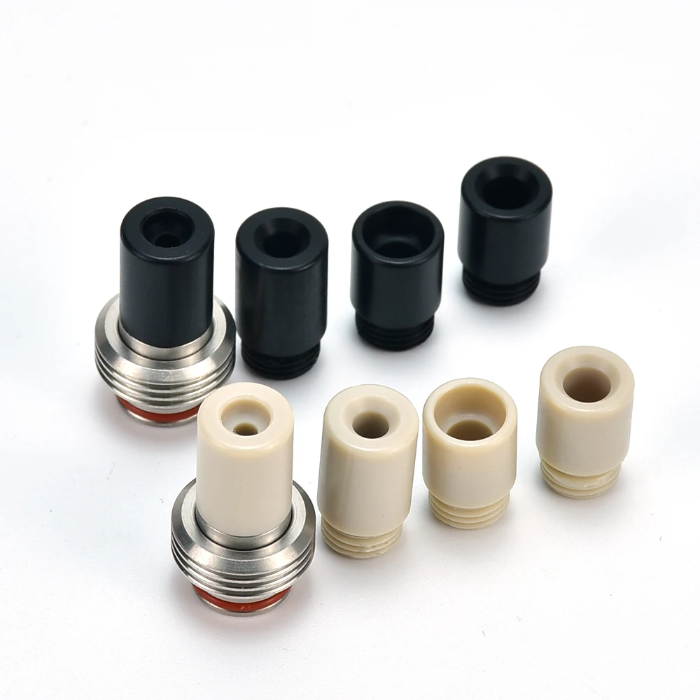 wolf coolvape BlackRose Ultimate Style 510 Drip Tip Set POM peek 4 PCS Beauty Rings 4 PCS Mouthpiece for Tauren MTL V1.5 rtA