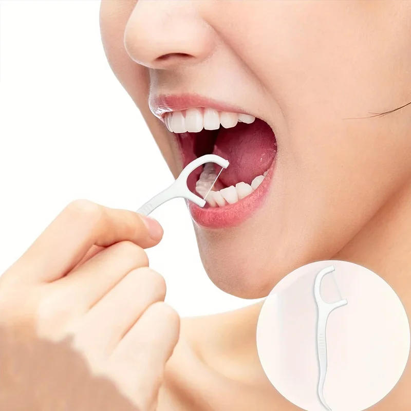 Selecciones de hilo dental personalizados: estuche portátil extrafino, desechable, con sabor a menta, para familia, viajes, en movimiento (surtido