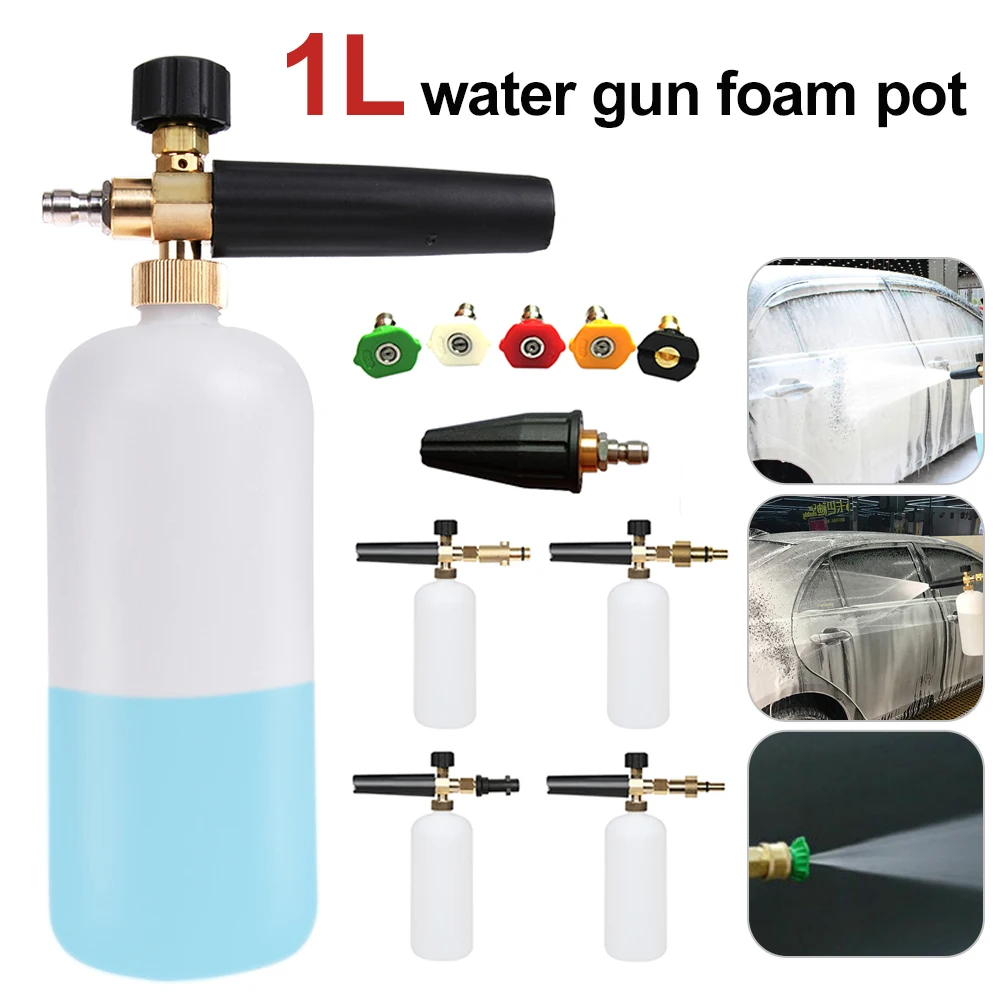 1L Car Auto Washer Water Gun Foam Pot High Pressure Car Washer Gun Foam Lance Soap Foamer Deep Cleaning Water Gun Cleaning Tool