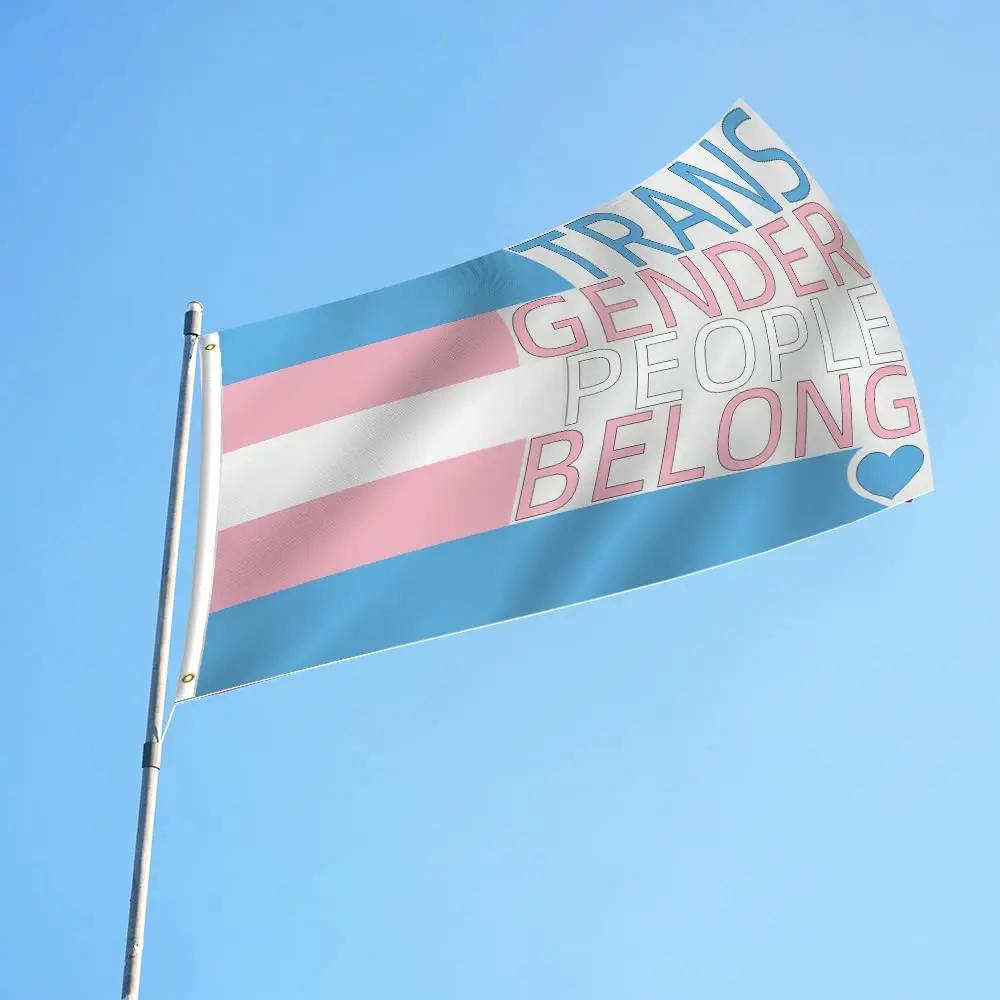 Flagicts 100% Polyester LGBTQIA+ Transgender Flag