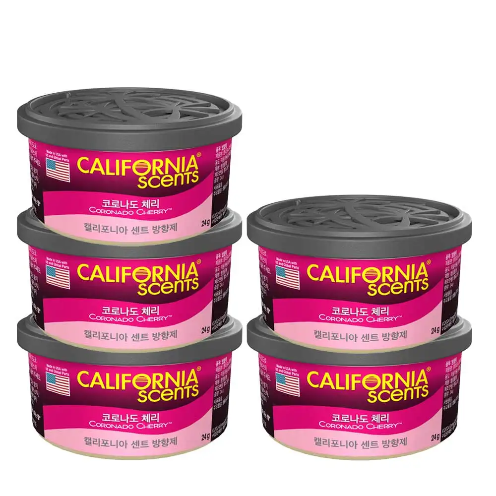 California Scents Spillproof Coronado Cherry 5can / Can Type Car Air freshener Incense Diffuser