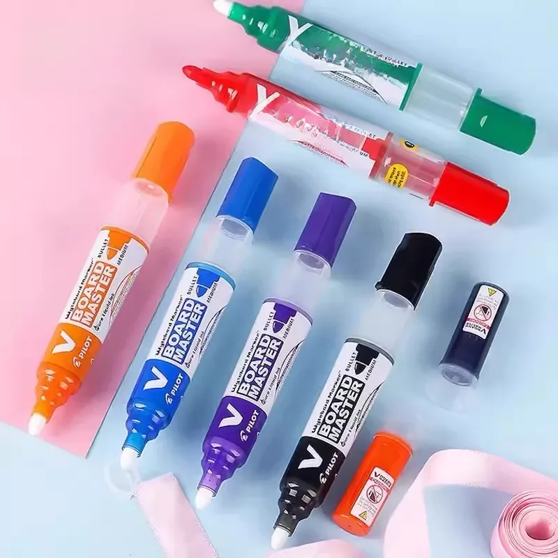 Pilot kasowalny 1.7-12MM kolorowy marker do tablic suchościeralnych długopis z możliwością wielokrotnego napełniania V Board Master japońskie artykuły papiernicze markery suchościeralne do szkoły — zdjęcie produktu 7