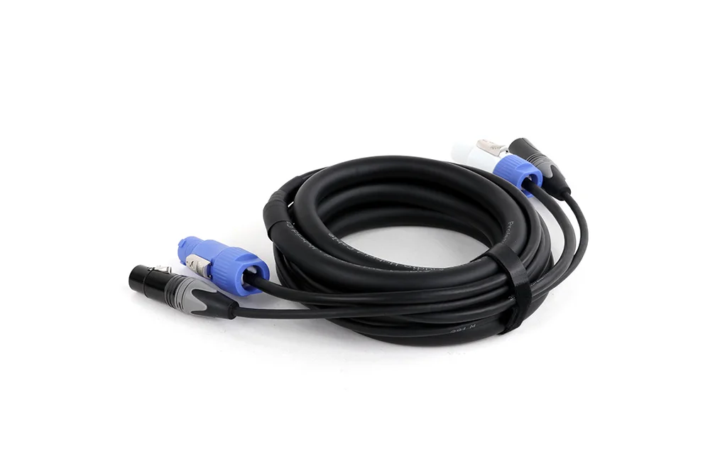 DMX-Kabel 3x1,5mm2/2,5mm2 Stromkabel Kombination aus Powercon-Stecker und DMX 3Pin XLR Signalleitung Zubehör für Bühnenbeleuchtung – Detail 3