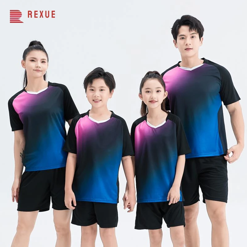 2024 verão novas roupas de tênis de mesa casal badminton camiseta pickleball competição treinamento uniforme suor-absorvente topos