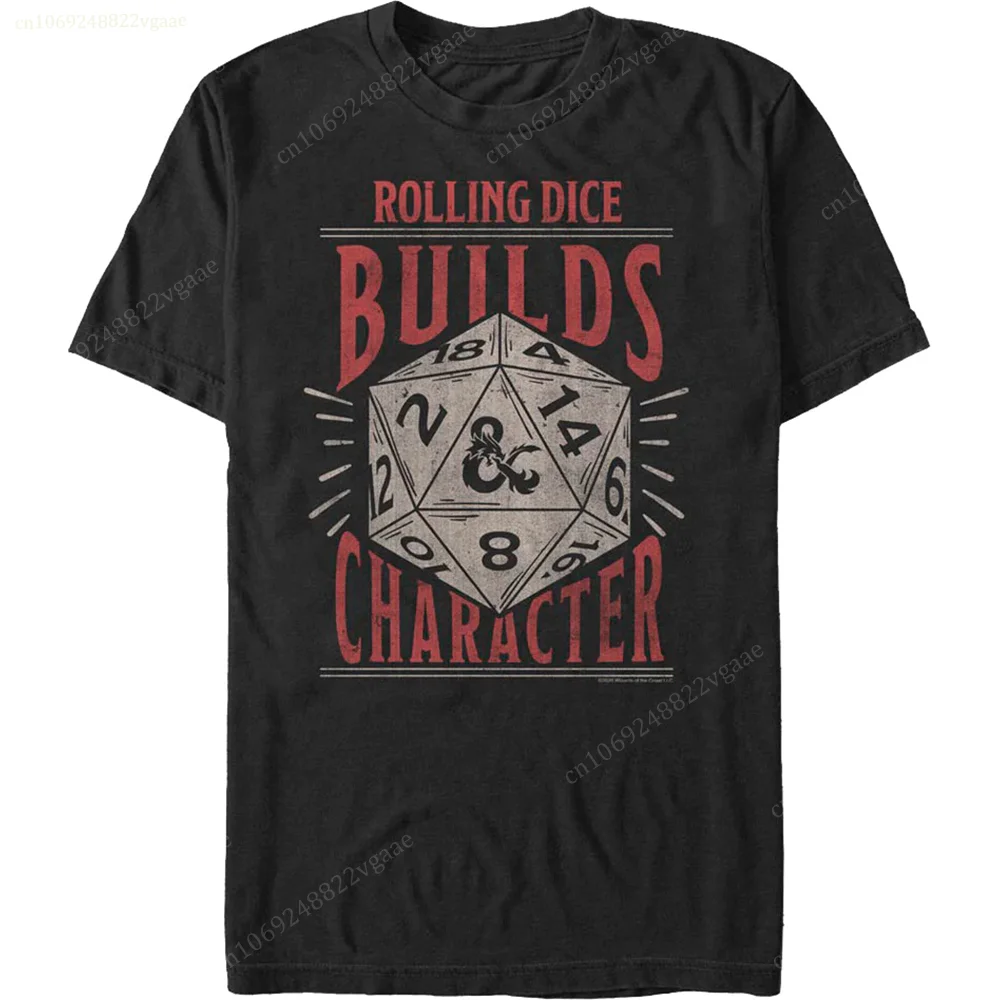 Dungeons And Dragons T Shirt DND Clothes Dice Cotton Men Women Vintage Summer Adult Cotton Kids Polyester Tee Shirt Hip Hop Tops