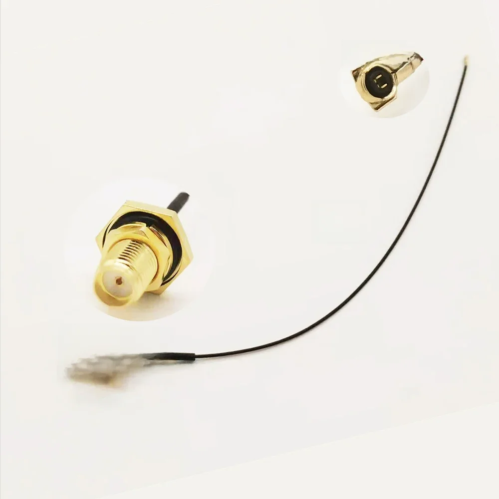 10 SZT. Kabel SMA Pigtail Jumper RP SMA Żeński do U.FL MHF1 MHF3 MHF4 0.81 Złącza Gniazda Adapter do Routera WiFi GPS AP — zdjęcie produktu 6