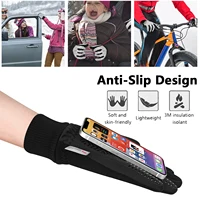 MOREOK -10℃ Winter Gloves Knitted Warm Thermal Gloves Touchscreen Bike Gloves Silica Anti-slip Bicycle Cycling Gloves Men Women - Image 5