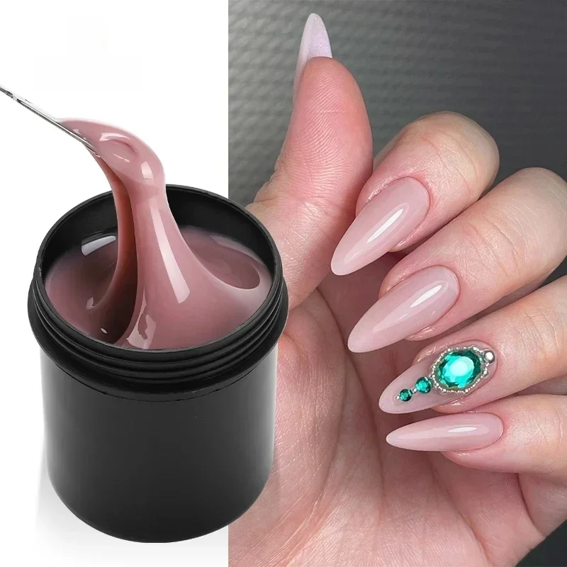 MSHARE 1KG Karamell Nude Builder Nagelgel HEMA TPO-frei Selbstnivellierendes Gel für Nagelverlängerungen Transparent UV/LED Professionell