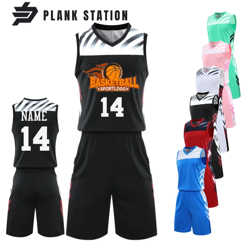 

Customize Basketball Jerseys For Men Boys DIY Team Name Number Logo Children Uniform Suits Set Training Sportwear