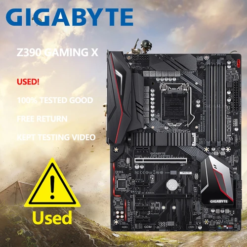 Imagen 2 del producto GIGABYTE-Placa base Z390 GAMING X, LGA1151, DDR4, Intel i9, i7, i5, i3, CPU Intel Z390, 1151, Intel LAN M.2 ATX
