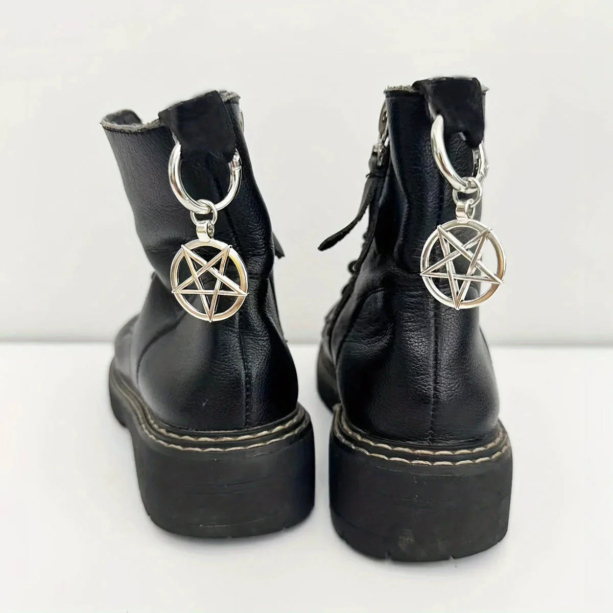 Pentagramme étoile croix coeur pendentif boucles de chaussures bottes décoration mousquetons en métal bricolage accessoires de chaussures filles femmes cadeaux