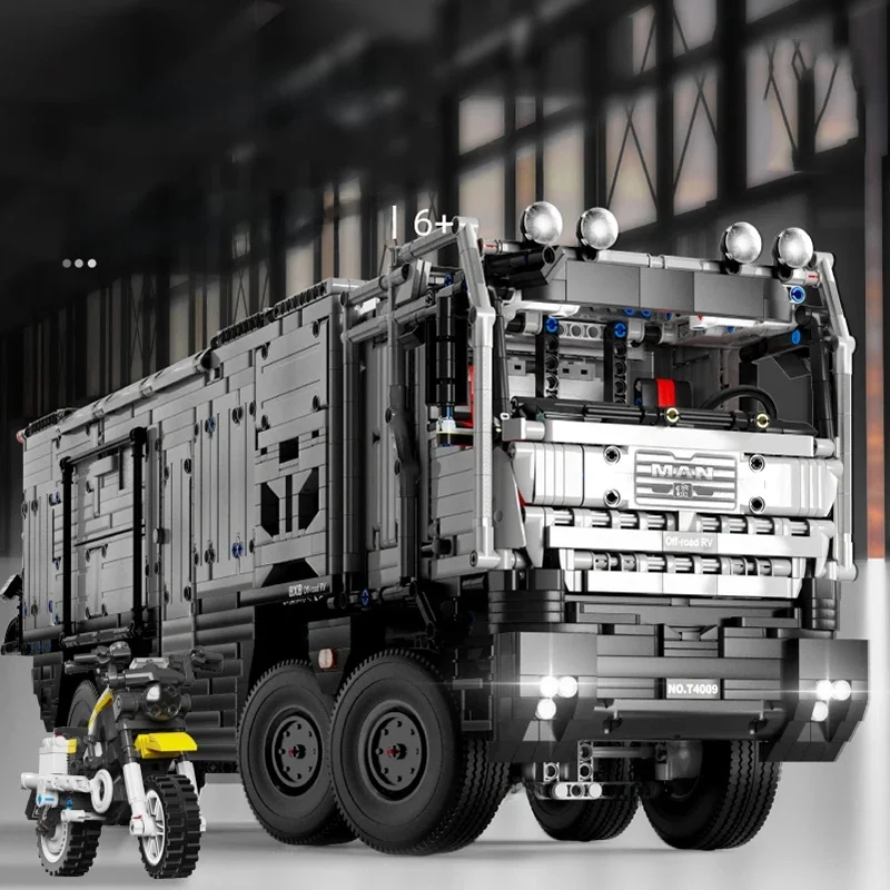 6068PCS Off Road RV Bausteine Stadt Wohnmobil Modell Bricks Kinder Pädagogisches DIY Spielzeug Geburtstag Geschenke