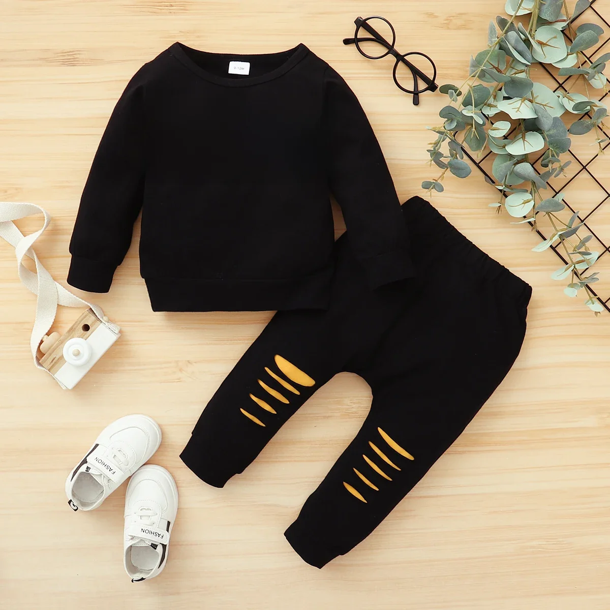 Costume pour nouveau-né garçon de 0 à 2 ans, 2 pièces, vêtements imprimés, T-shirt à manches longues + pantalon Long, ensemble de Sport décontracté, tenue de printemps