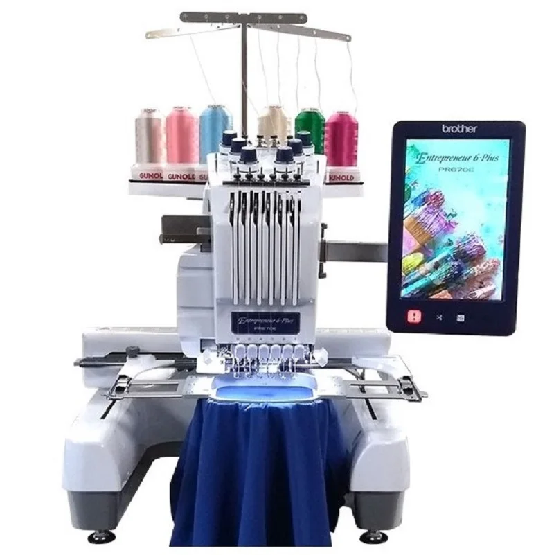 DISCOUNT ON Best Sales For Brother Entrepreneur 6-Plus PR670E | 6 Needle Embroidery Machine