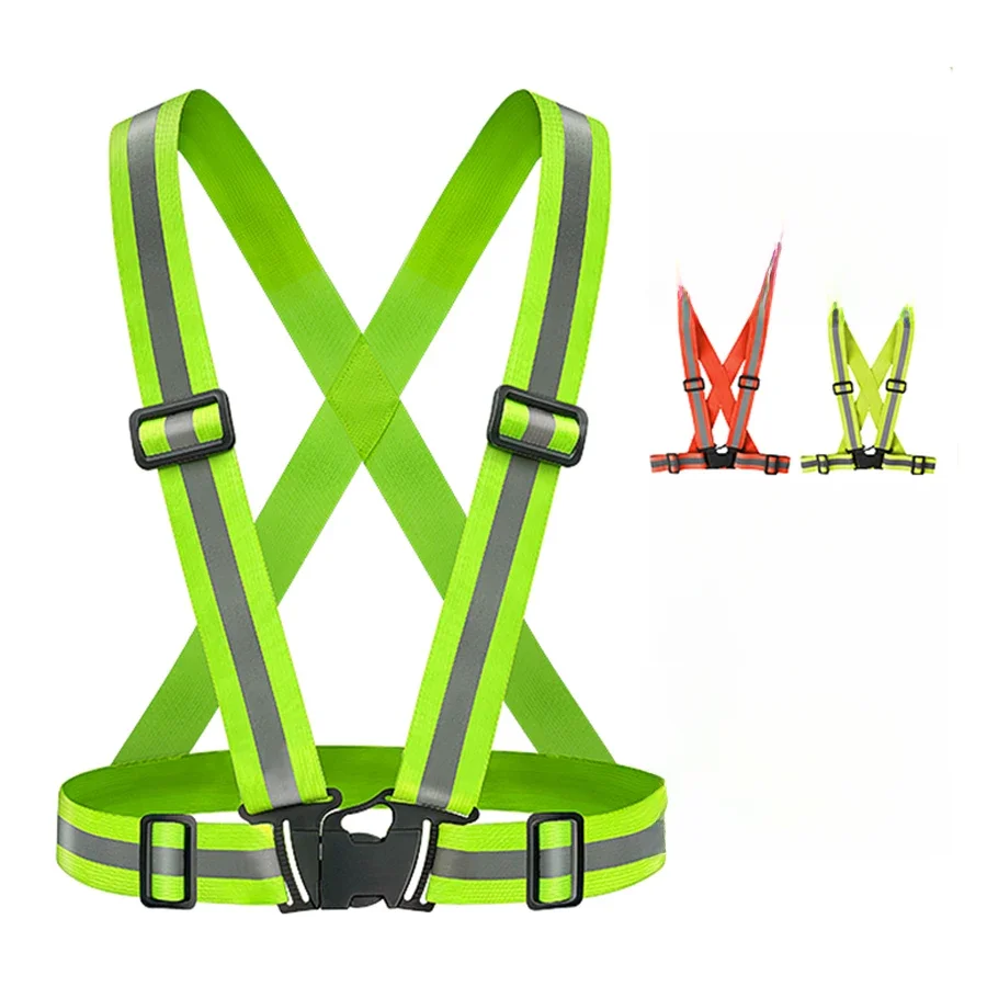 AliExpress NONE Outdoor Night Walking  Safety Vests Highlight Adjustable Lightweight Reflective Vest Biking Safety Straps Waterproof Running Gea