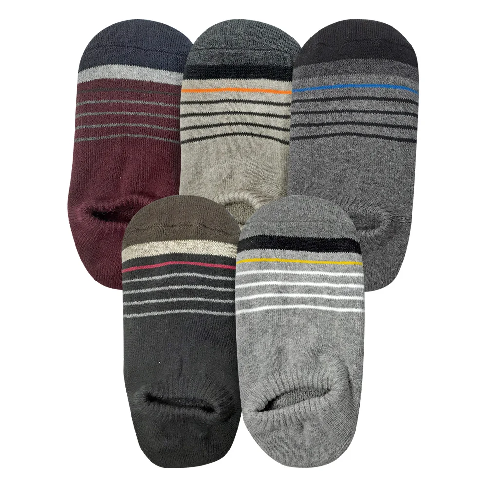 Beverly Hills Polo Club Women's Full File Stripe Invisible Socks, Women's Invisible Socks, 5 Pairs