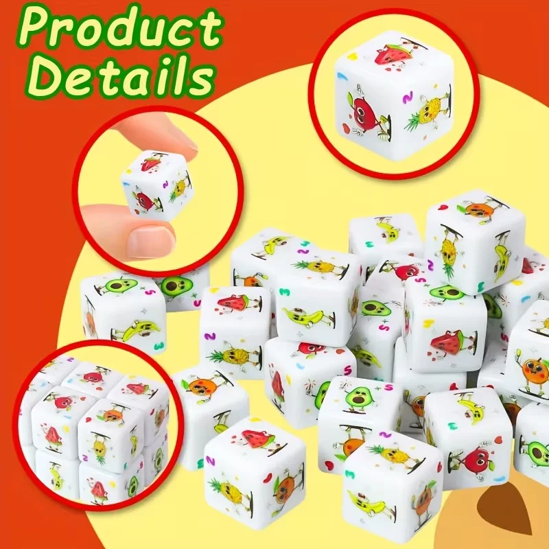Set di 12 dadi a tema frutta,  - Board Game Rpg recensione e prezzo