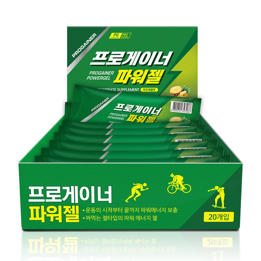 Pro-GAINER Power Gel _ PINEApple/1 Box 20 Po Energy Gel