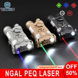 Wadsn Tactische Ngal Red Laser Sight Ir Pointer Strobe Led Licht Airsoft Torch PEQ15 Laser Dbal A2 Outdoor Jacht Zaklamp