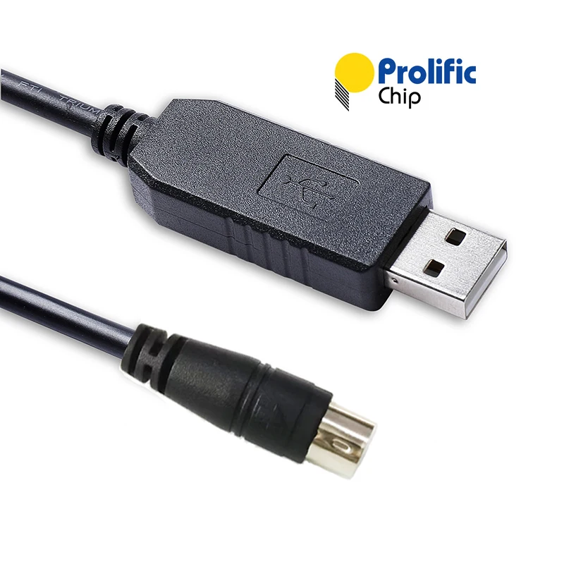 Prolific PL2303GS USB Uart TTL to Molded Mini Din 8 Pin Connector External Serial Cable for iRobot Roomba 600 Series Clearners