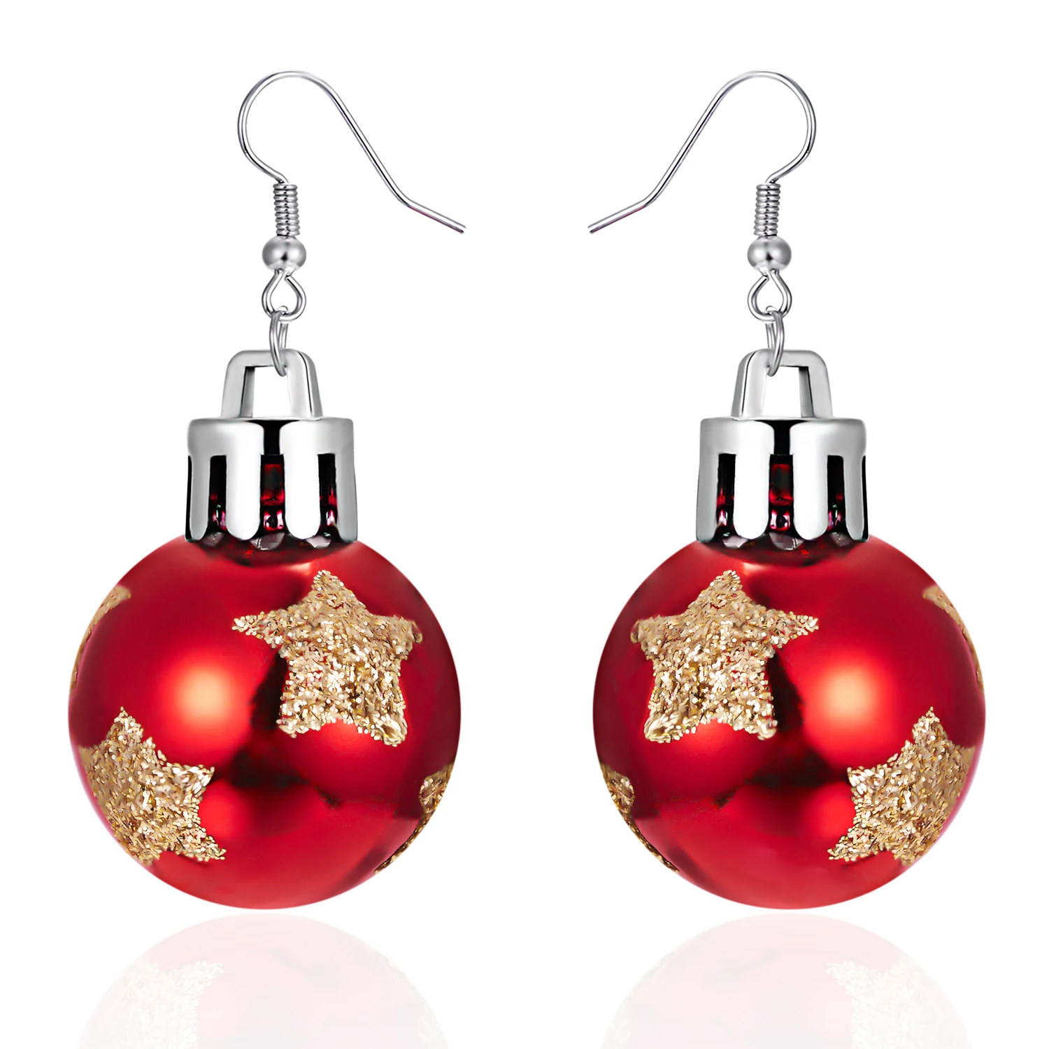 Frohe Weihnachten Bunte Glühbirnen-Kugel-Ohrringe für Frauen Luxuriöse Kreative Ohrringe Neujahrsparty-Schmuck – Detail 40