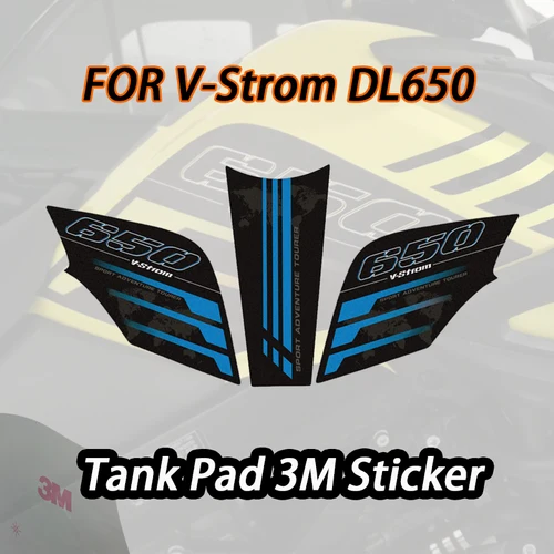 Imagen 2 del producto Almohadilla de tanque de combustible, pegatinas protectoras para motocicleta, tapa de llenado, calcomanías, accesorios para SUZUKI VSTROM 650 650XT DL650