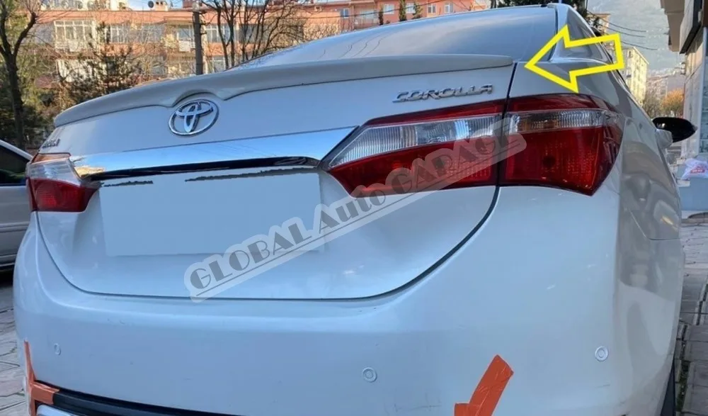 

For Toyota Corolla 2012-2019 Spoiler Wing Auto Accessory Universal Spoilers Car Antenna Car Styling Diffüser Flaps Splitter